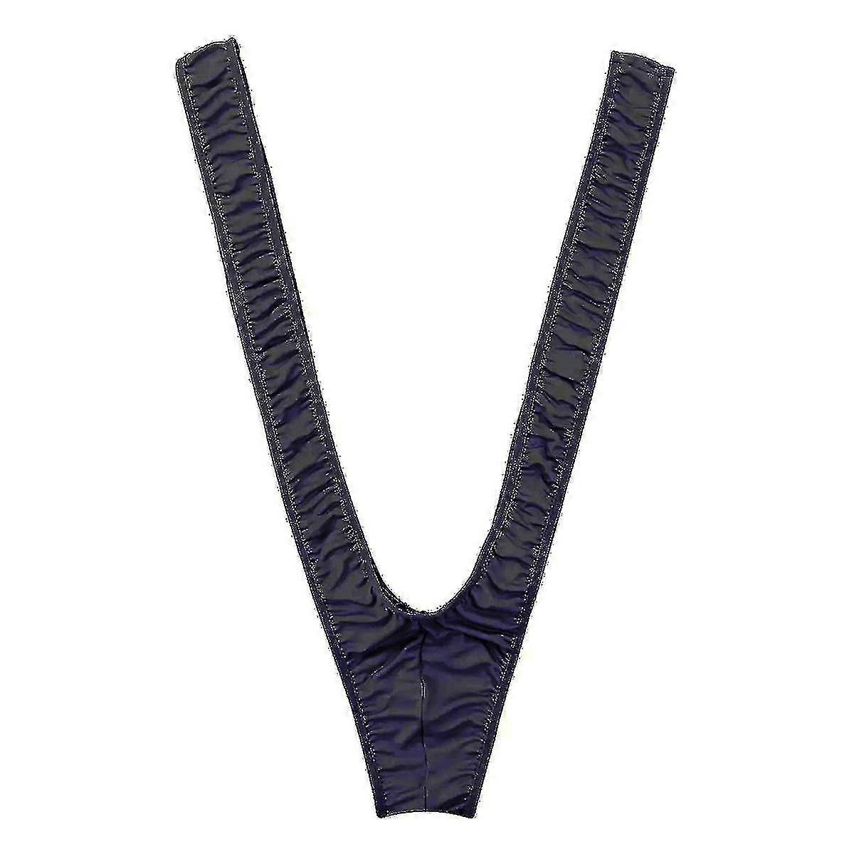 Borat,mankini För män, Mäns stringtrosa Mankini V Sling Straps Kostym Underkläder-WG