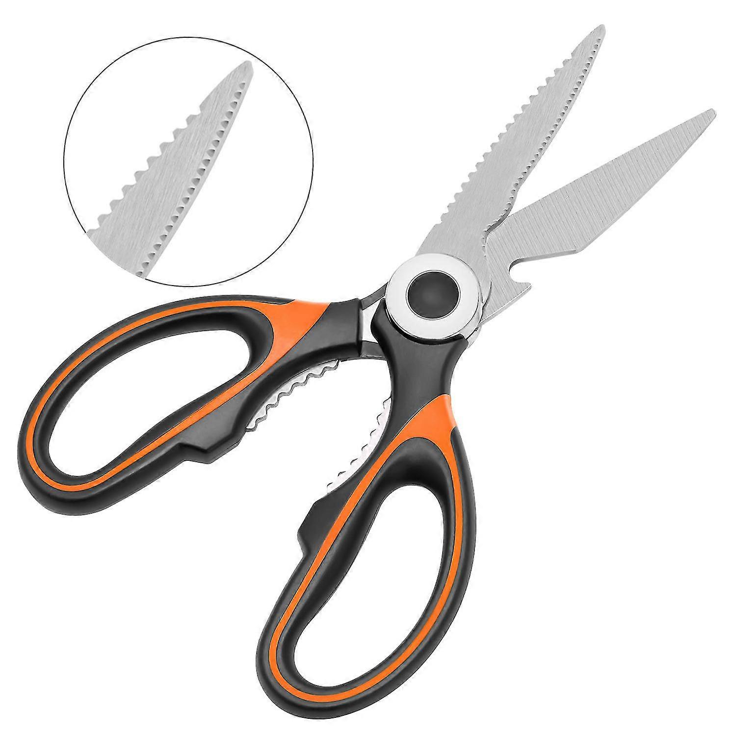 Heavy Duty Kitchen Scissors, New Professional Sharp Multi-purpose Stainless Steel Kitchen Scissors - SS