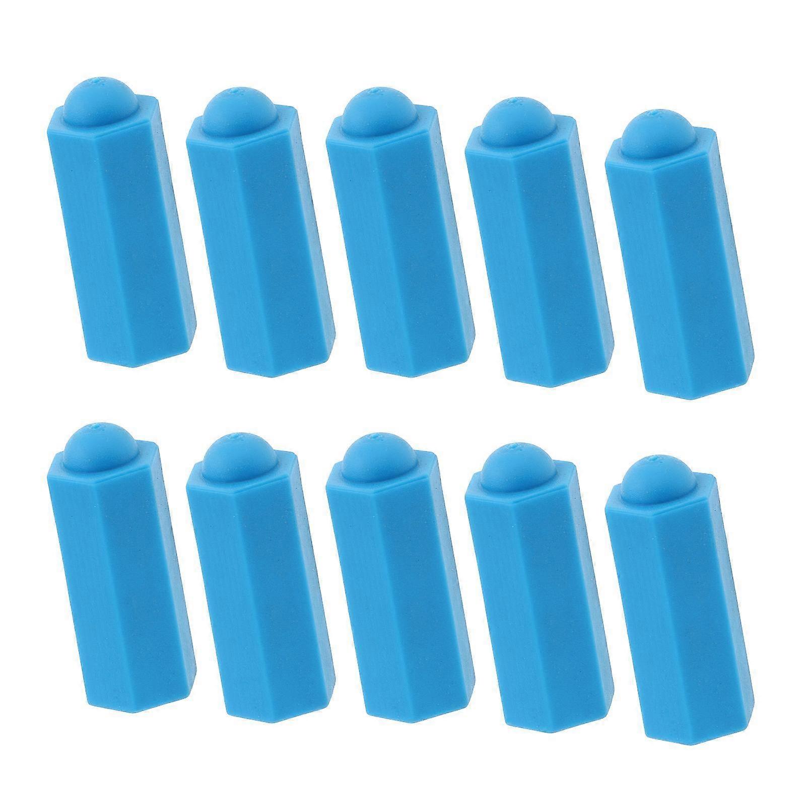 10x Pool Cue Tip Cover Protective Case Portable Billiards Cue Tip Protector