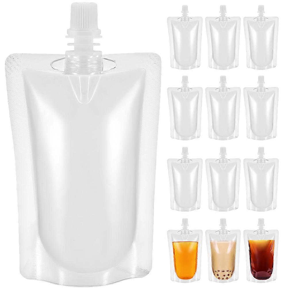 100pcs Freestanding Beverage Bags Disposable Juice Bags Portable Juice Pouches