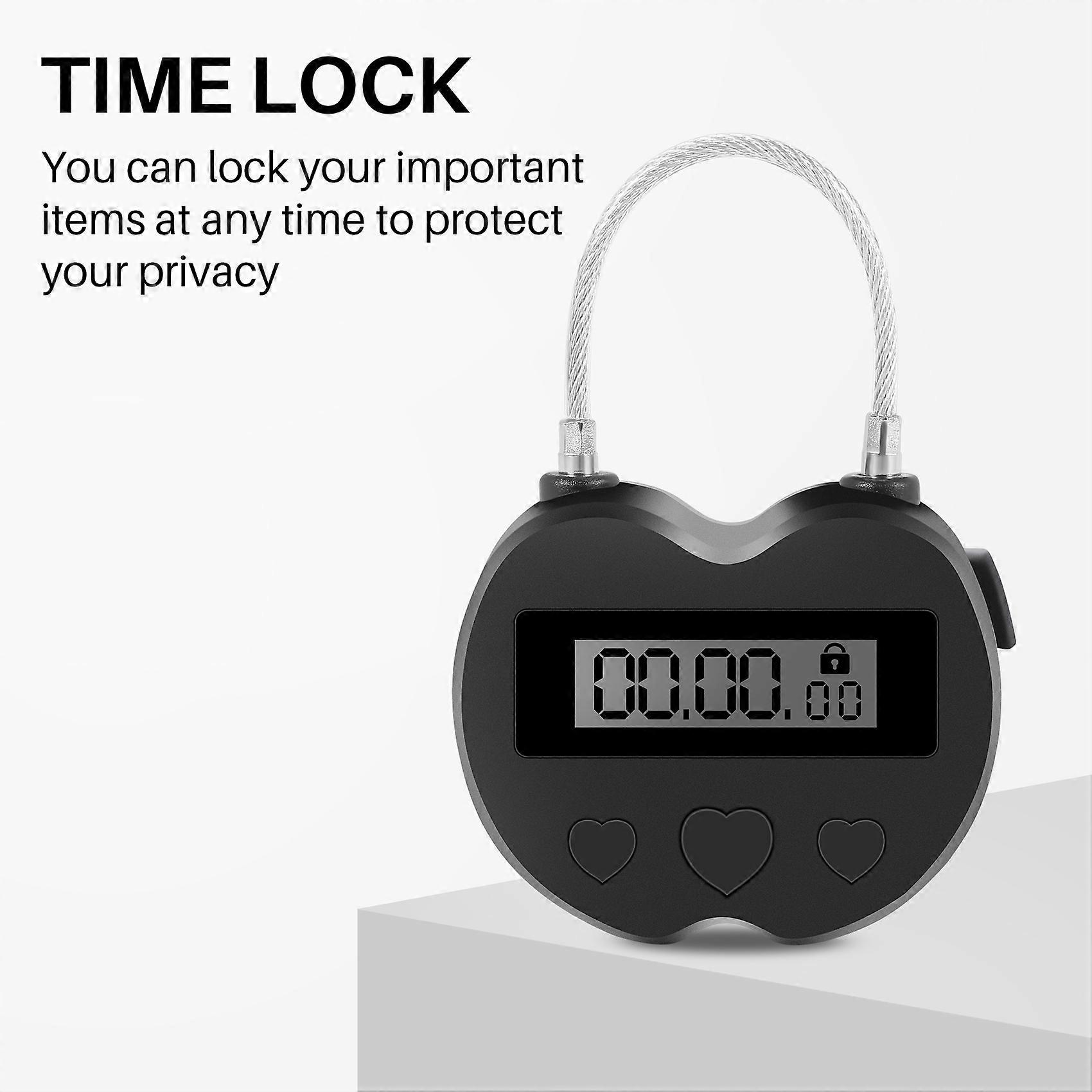 Smart Time Lock LCD Display Time Lock Multifunction Travel Electronic ...