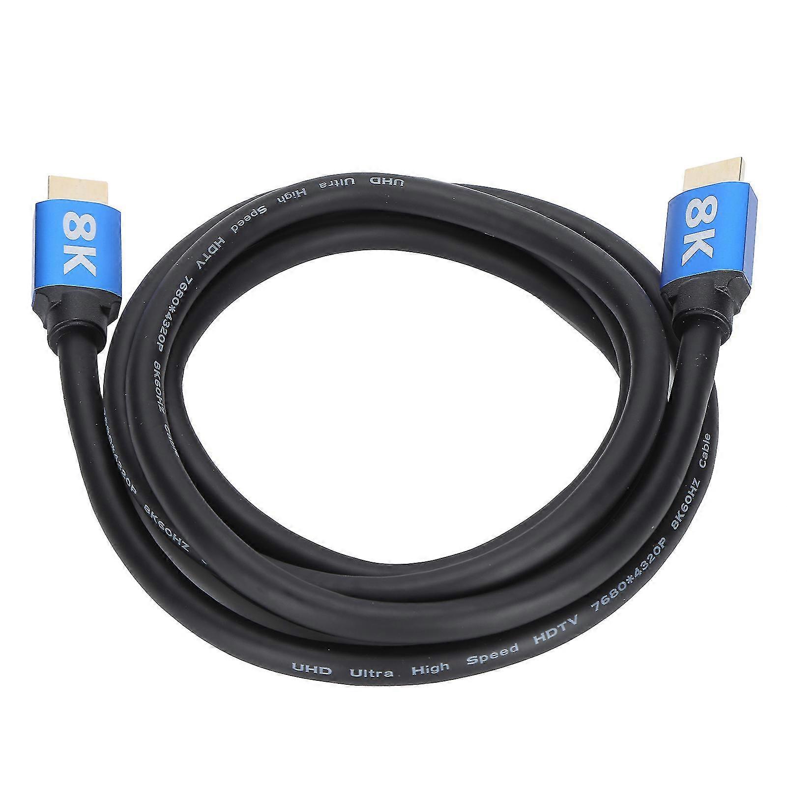8K Cable 1.8 Meters HighDefinition Multimedia Interface HD 48Gbps Converter Wire Cable compatible with Computer TV-YM