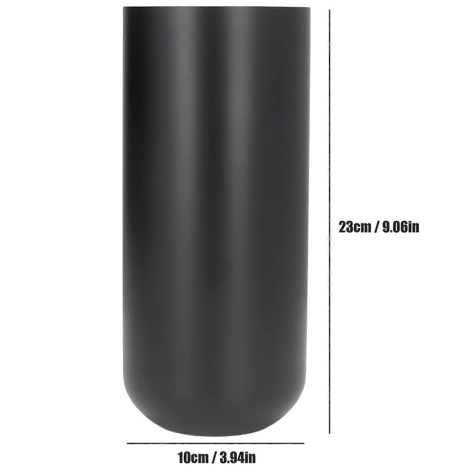 Black Metal Decorative Vase With Slim Handle