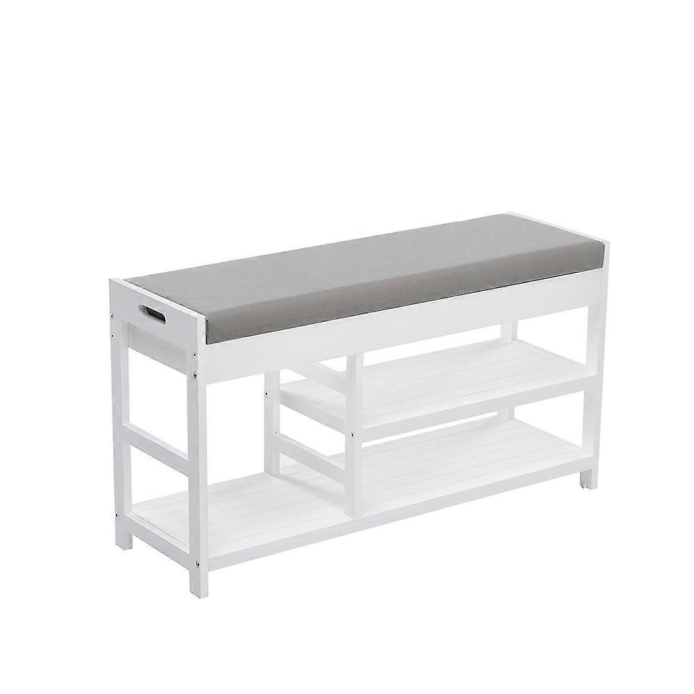 Home Shoe Storage Seat with Flip ,White