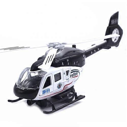 Realistic Police Helicopter Plane Pull Back LED Music Model Kids Diecast Toy Collection for Kids Toys