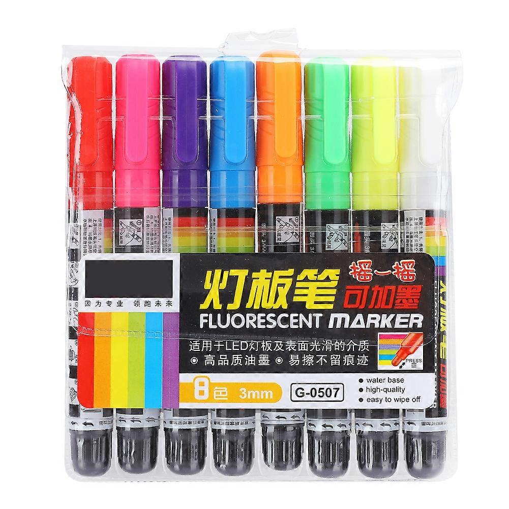 Liquid Chalk Pen Highlighter Fluorescent Blackboard Pen Effaceable Marqueur coloré