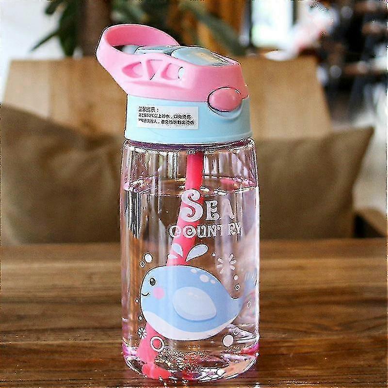water sippy leakproof fish)kids creative cartoon feeding straws