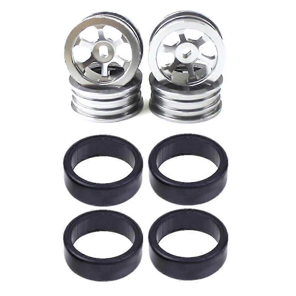 4 stücke Metall Felge Harte Reifen Reifen Für K989 K969 Iw04m Iw02 Mini-z Mini-q Mini-d 1/28 Rc Auto, ti