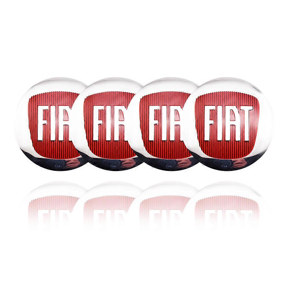 4PCS سيارة الإطارات عجلة مركز Hubcaps ملصق سيارة شعار شارة غطاء لشركة فيات 500 تيبو بونتو غراندي الباندا برافو لينيا كروما 59 السيارات JOHX