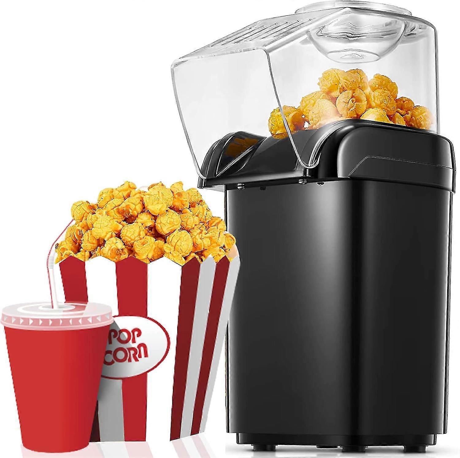 Popcorn Maker, Housnat 1200w Upgraded Electric Popcorn Machine, 2 Minutes Qucik Popping, Hot Air Popcorn