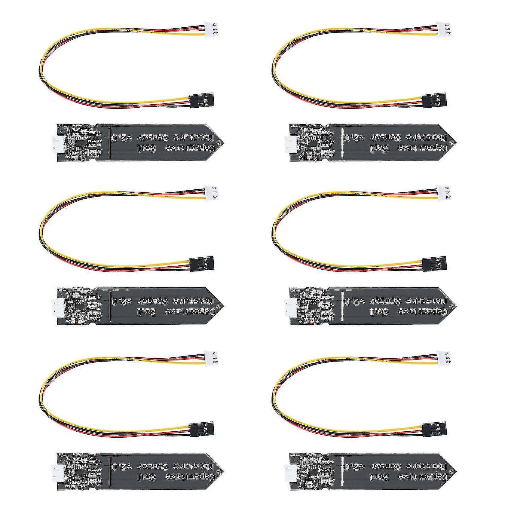2024 6-teiliger Bodenfeuchtesensor, Hygrometermodul V2.0