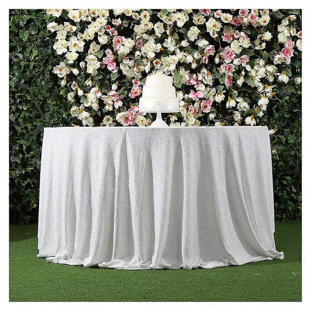 Round Tablecloth Rose Gold Sequin Table Cloth Wedding Party Sequin Table Cloth Round Glitz Rose Gold Tablecloths Gauze Sparkly Decoration