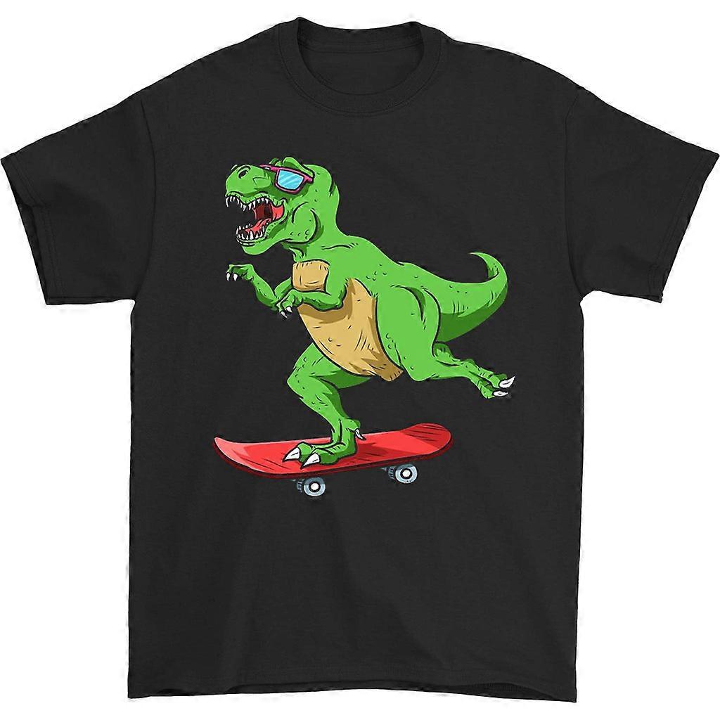 Rullalautaileva dinosaurus T-paita