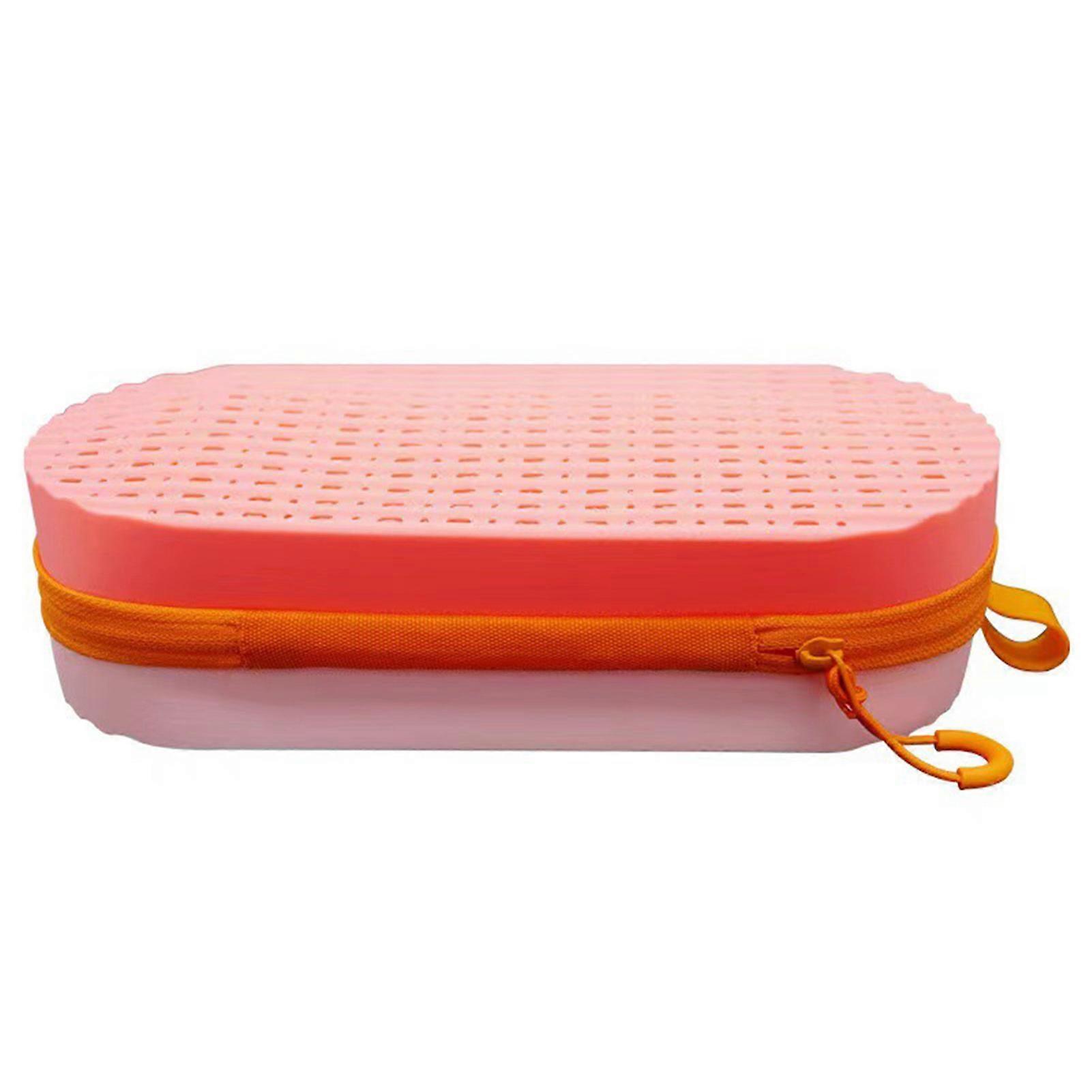 Swimming Goggle Silicone Case Double-sided Breathable Drainage Holes Shockproof Large Capacity Portable Travel Swim Glasses Carrier Bag Storage Box