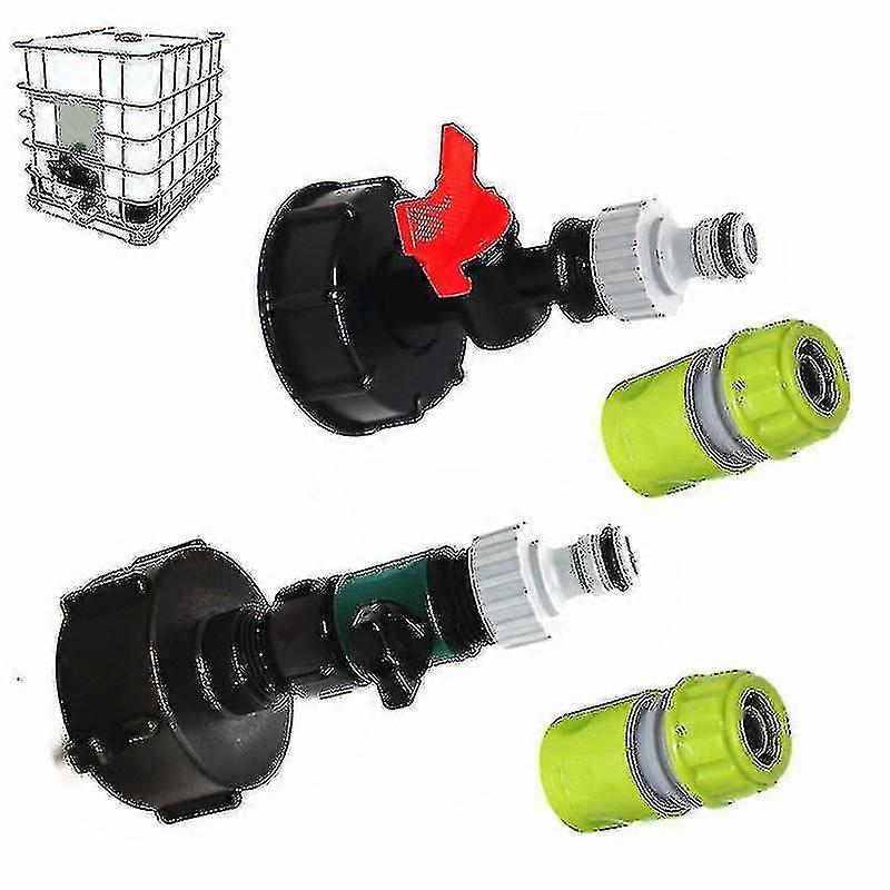 1000 Liter Ibc Water Tank With S60x6 Adapter Valve And 3/4 Only the faucet