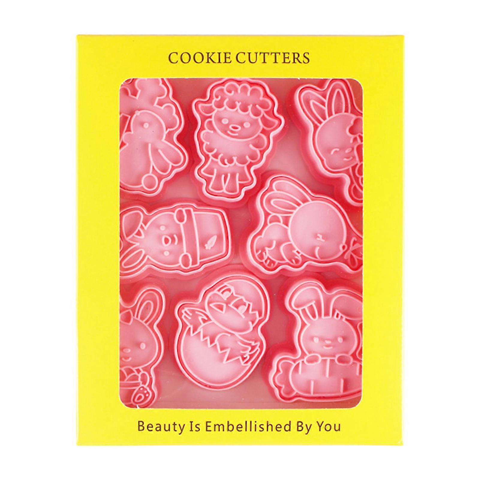 3D Easter Cookie Stencils Multipurpose Reusable DIY Fondant Cake Candy Cookie Cutter Practical