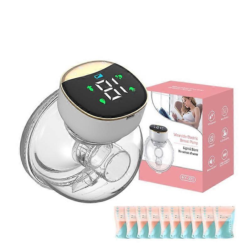Hands Free Breast Pump Wearable Breast Pump with Smart Display, Electric Breast Pump of 4 Modes & 12 Leve