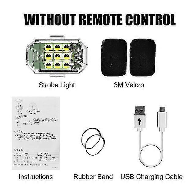 Exquisite Wireless Remote Control Led Strobe Light 7-color Usb Rechargeable Anti-collision Warning Flashing Indicator For Car Motorcycle