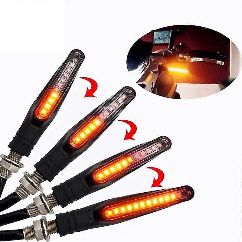 Universell motorsykkel blinklys 12V vanntett blinklys indikator blinklys baklys lampe tilbehør