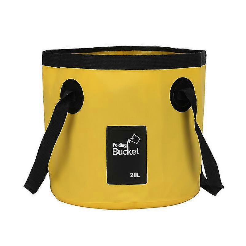 דלי מים 20 ליטר מתקפל, חסכוני במקום כיור לרחצה מיכל אחסון מים מתקפל דלי קמפינג מתקפל לטיולים בחיק הטבע דגים