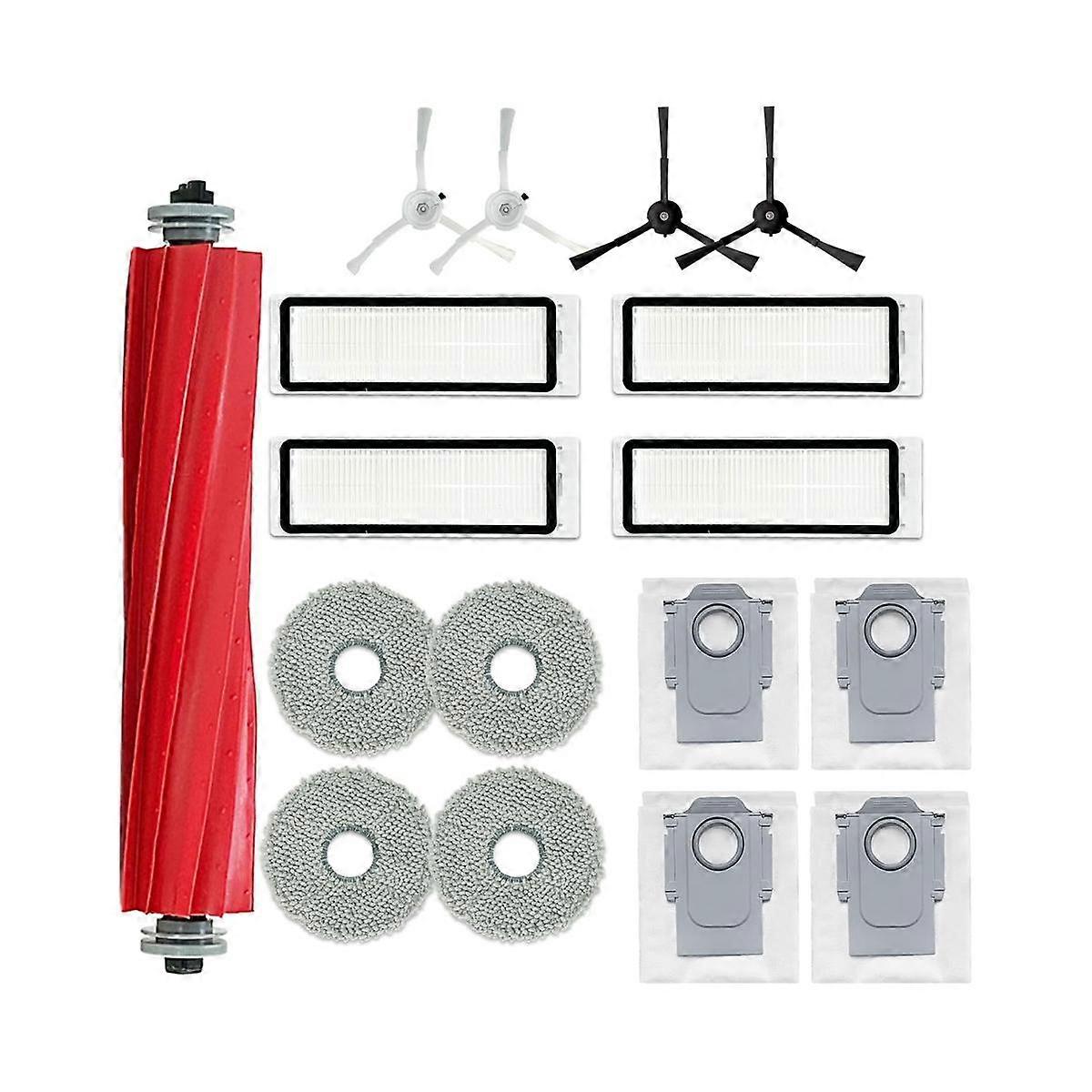For P10 Q Station Robot Vacuum Cleaner Spare Parts Main Side Brush Hepa Filter Mop Pads Dust Bags