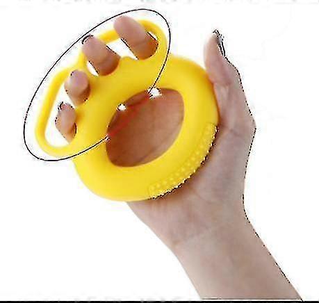 New Silicone O Hand Grips Forearm Carpal Expander Power Exercise 30 Lb(yellow)