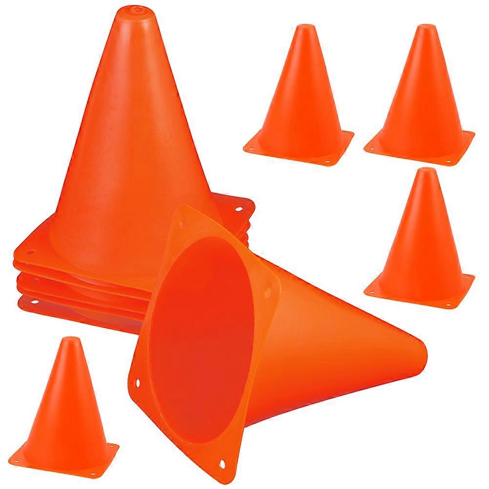 10Pcs Small Cones for Roller Skating Sports Training Cones Portable Soccer Cones Plastic Training Cones