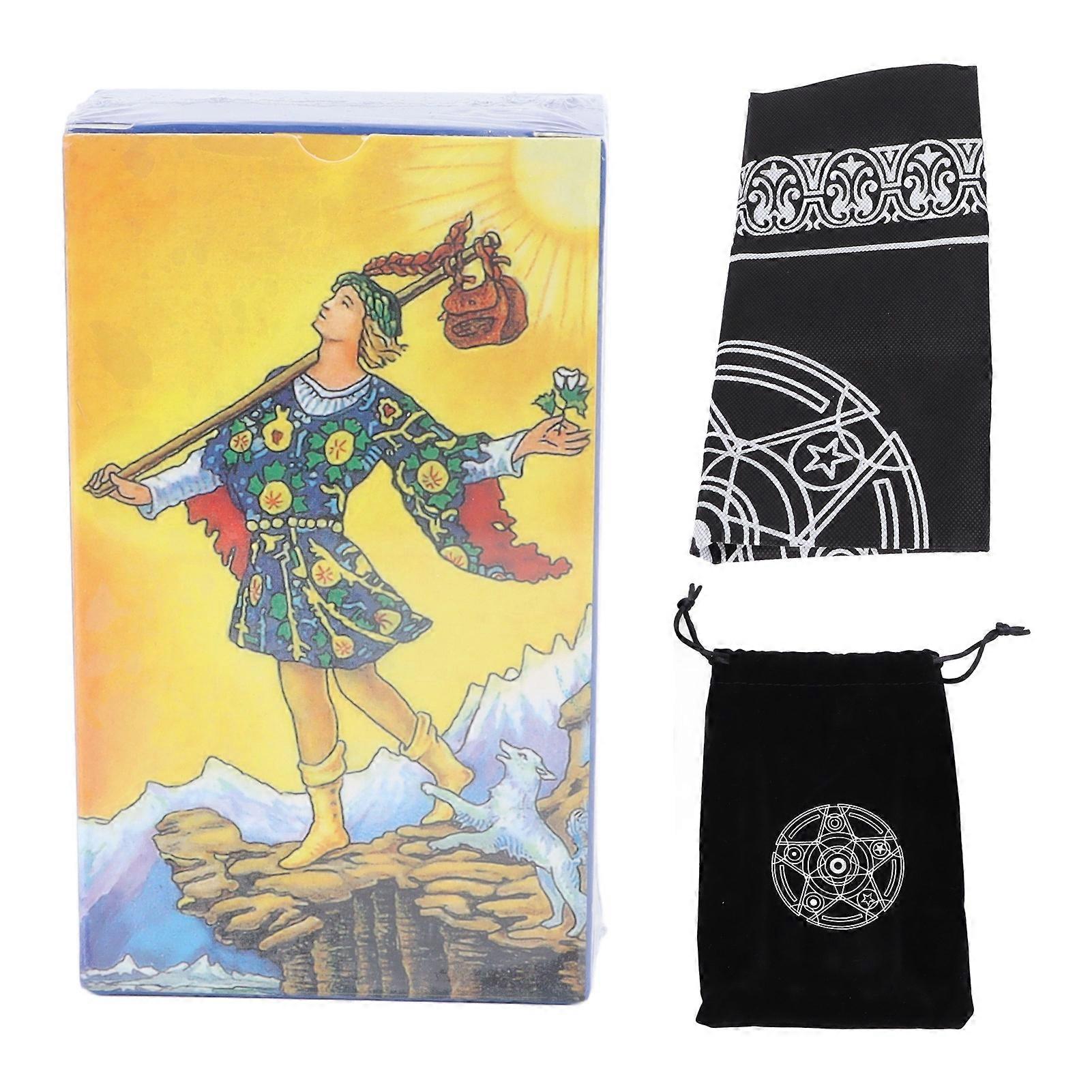 Tarot Deck Cards Spanish Knight Coated Paper Interactive Board Game Tarot Cards for Beginners Experts
