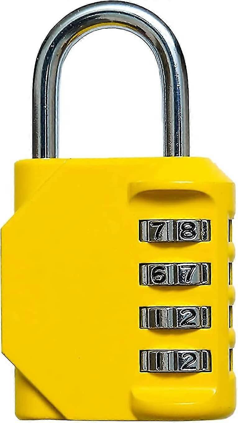 Padlock, Combination Padlock, Padlock For Gym Locker 4 Digit Combination Padlock Outdoor Ideal, For School And Gym Locker Combination Lock Gym S