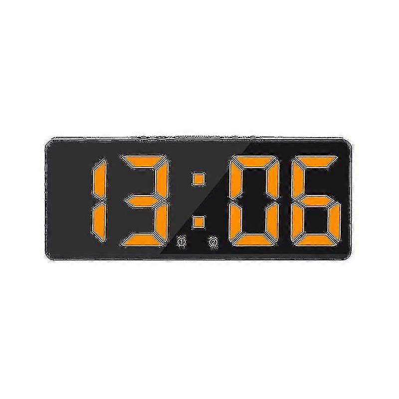 Smart Large Digital Wall Clock App Control Time/date/&sound Activate & Countdown Function Stepless Brightness & Volume Alarm With Snooze Functio