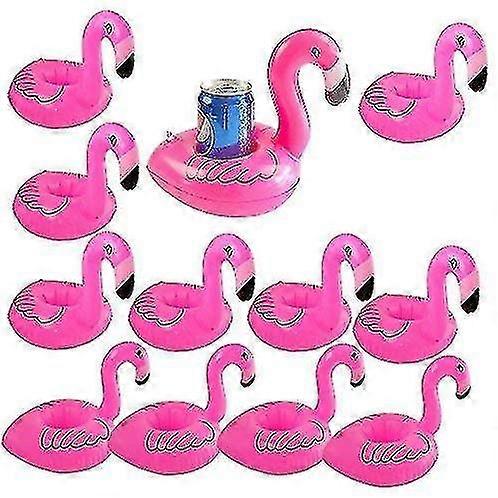Inflatable Floating Flamingo Drink Holder 12 Pack