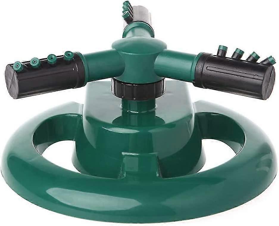 Garden Sprinklers, Lawn Sprinkler 3 Nozzles Lawn Sprinklers, 360 Rotating Automatic Water Sprinkler System Water Sprayer Adjustable Sprinkler Easy Hos