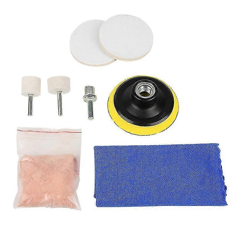 8pcs Car Windscreen Polishing Kit Practical Auto Car Windows Scratch Remover Glass Polishing Kit Sc