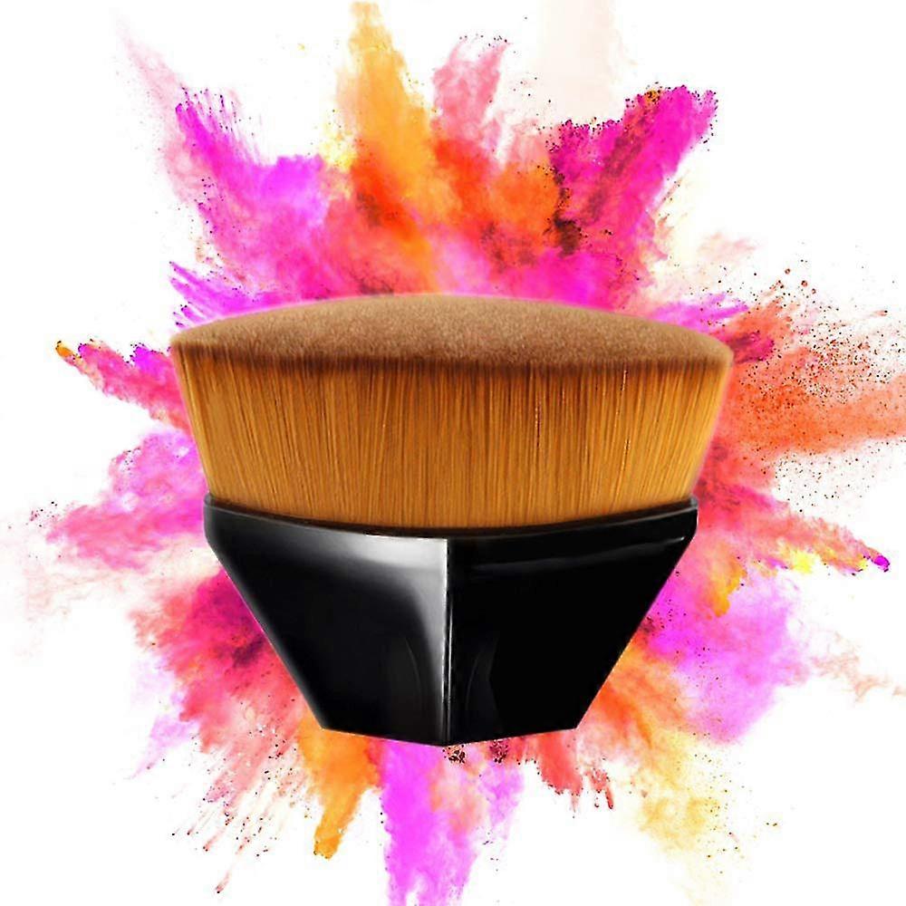 Makeup Brush Flat Top Blush Liquid Powder Foundation Brush,black