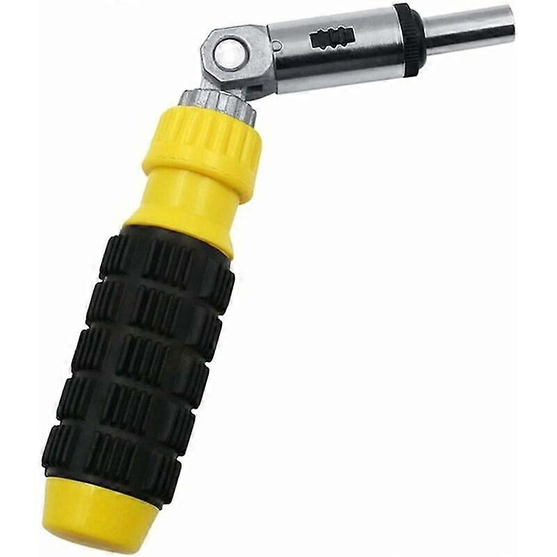 Multi-function ratchet screwdriver adjustable from 0 to 180 degrees inside hexagonal angles