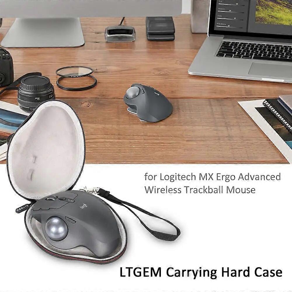 LTGEM EVA Hard Travel Carry Väska för Logitech MX ERGO Advanced Wireless Trackball Mouse