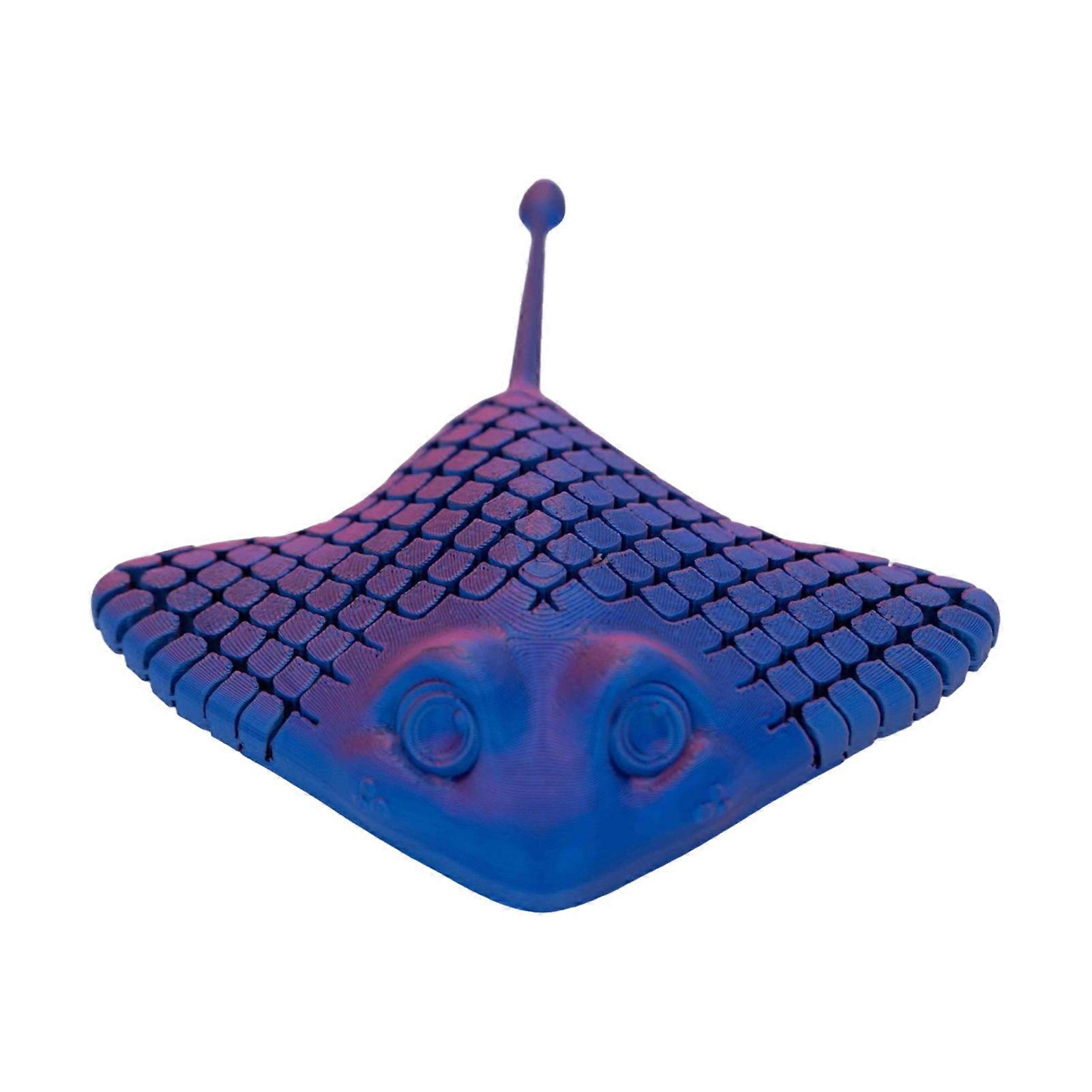 Decompression Toy 3D Printed Skate Shape Smooth Burr-Free Fidget Stress Relief Hand Strengthener Toy for Adults Children Home Decoration Fish Ornament