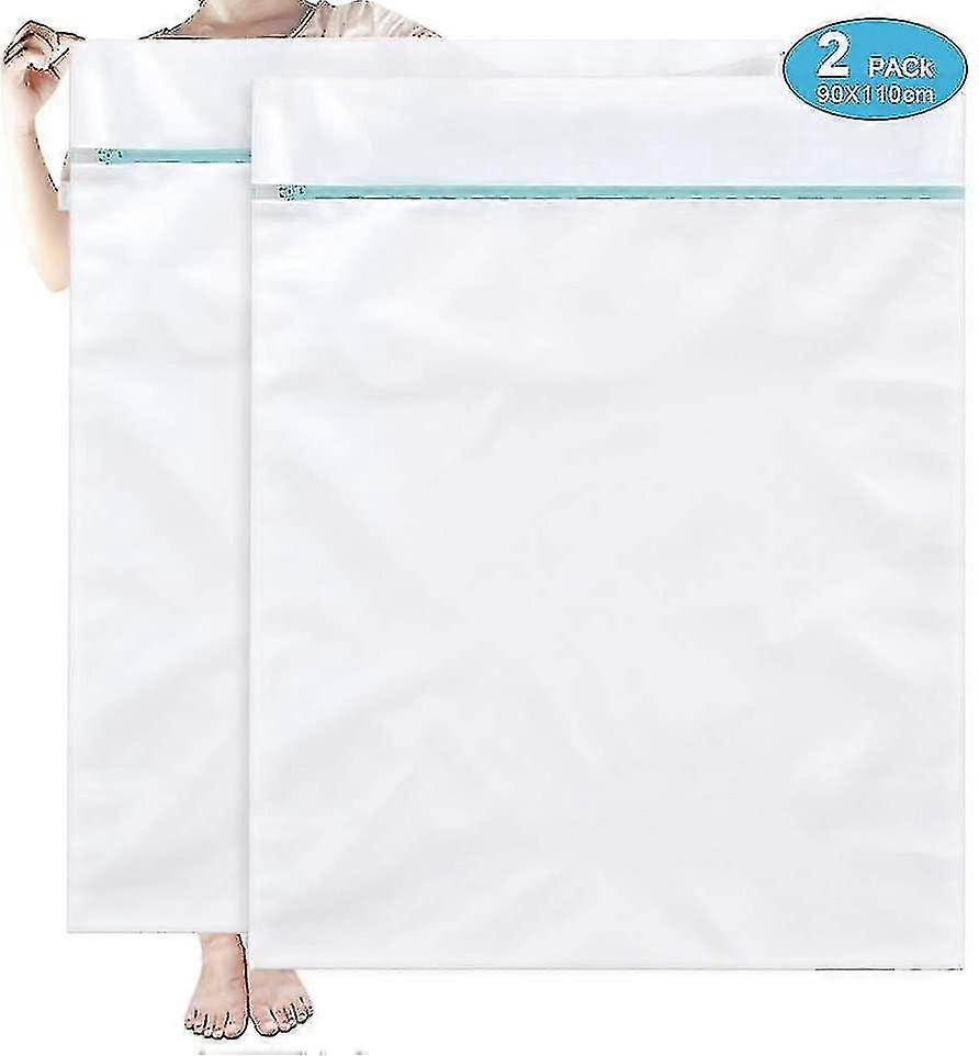 2pcs Extra Large Honeycomb Mesh Laundry Bag Net Fabric Durable 90*110cm Bdliv