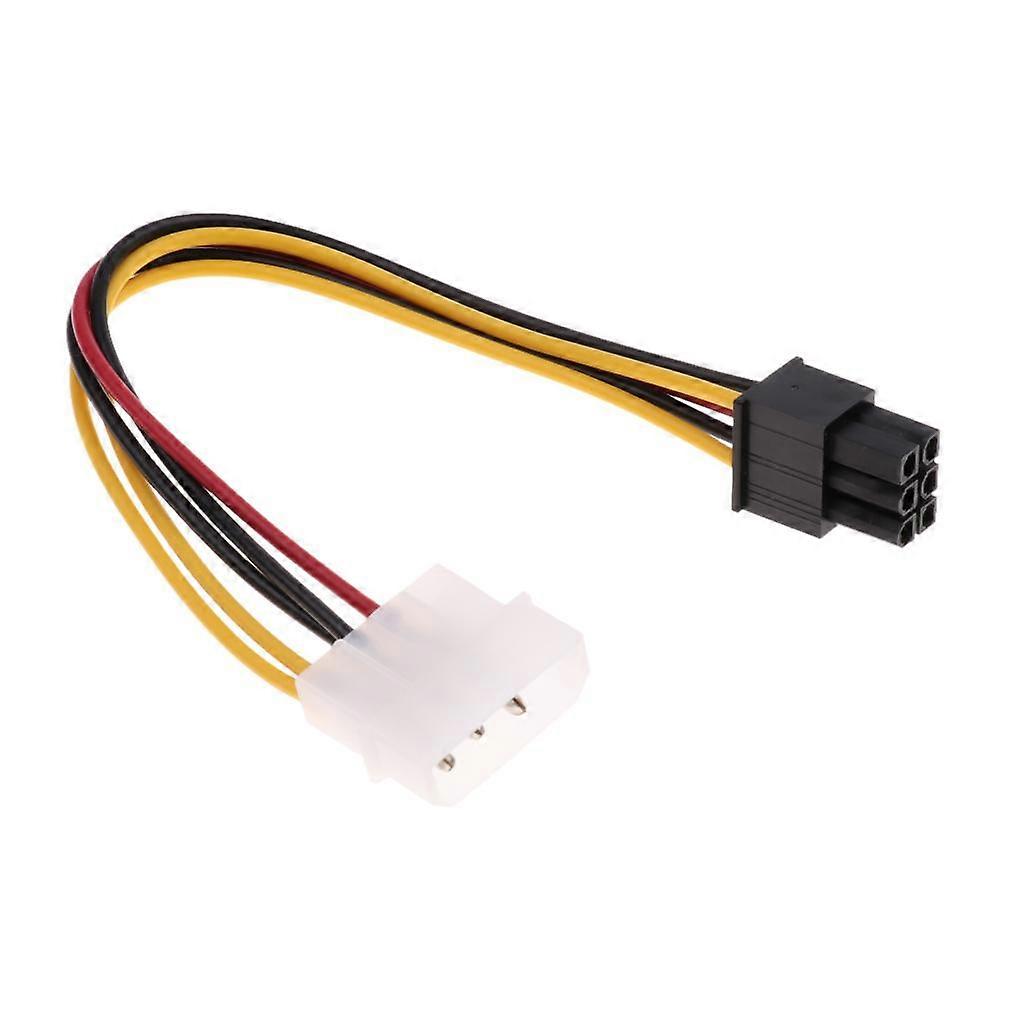 PCI-e 4 Pin to 6 Pin Display Extension Graphics Video Power Cable
