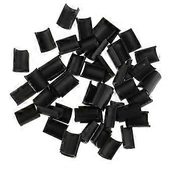 8x50Pcs Keratin Nagelkleber für U Tip Rebond Haarverlängerungen Hot Fusion Schwarz