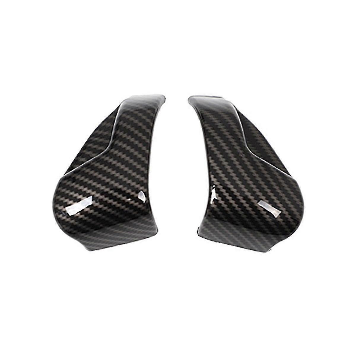 Auto ABS Kohlefaser Front Sicherheitsgurt Button Decor Abdeckung für 2017-2019