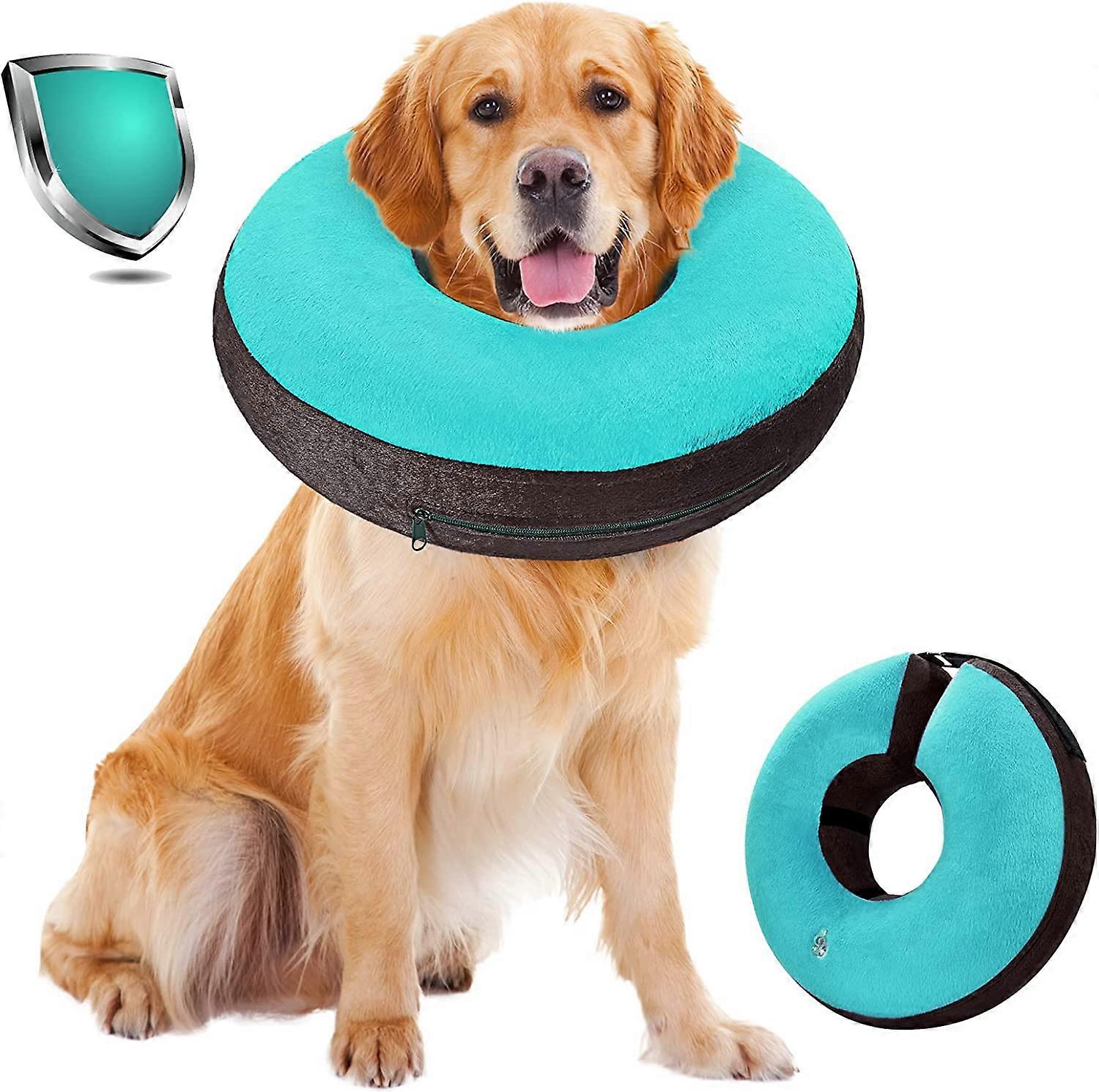 Dog Cone Alternative After Surgery, Inflatable Recovery Collar for Dogs & Cats