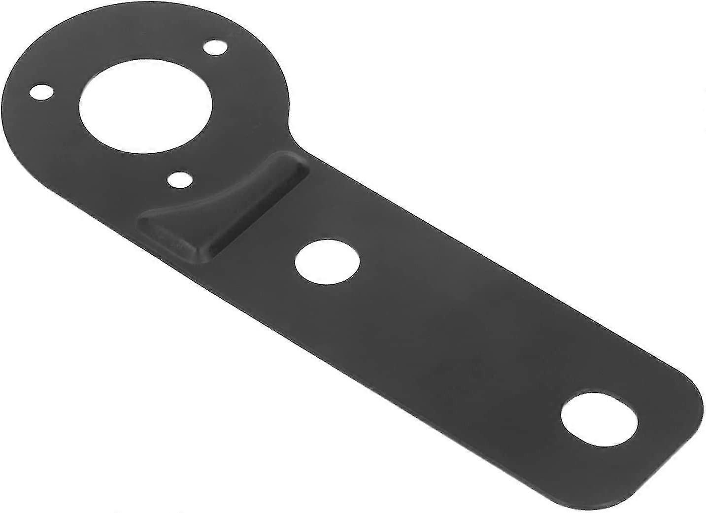 Trailer Socket Bracket Trailer Wire Connector 7-pin Heavy Duty Socket Mounting Plate Tow Bar Power Socket Bracket (black) (1pcs)
