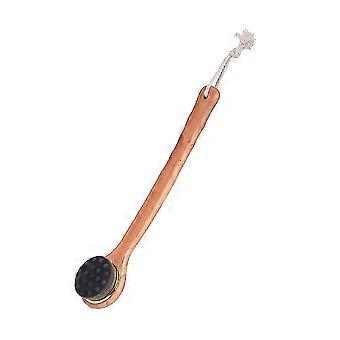 1pc Cepillo de baño Nanofibra Pata de gato Mango largo Cepillo de ducha súper suave Cepillo corporal