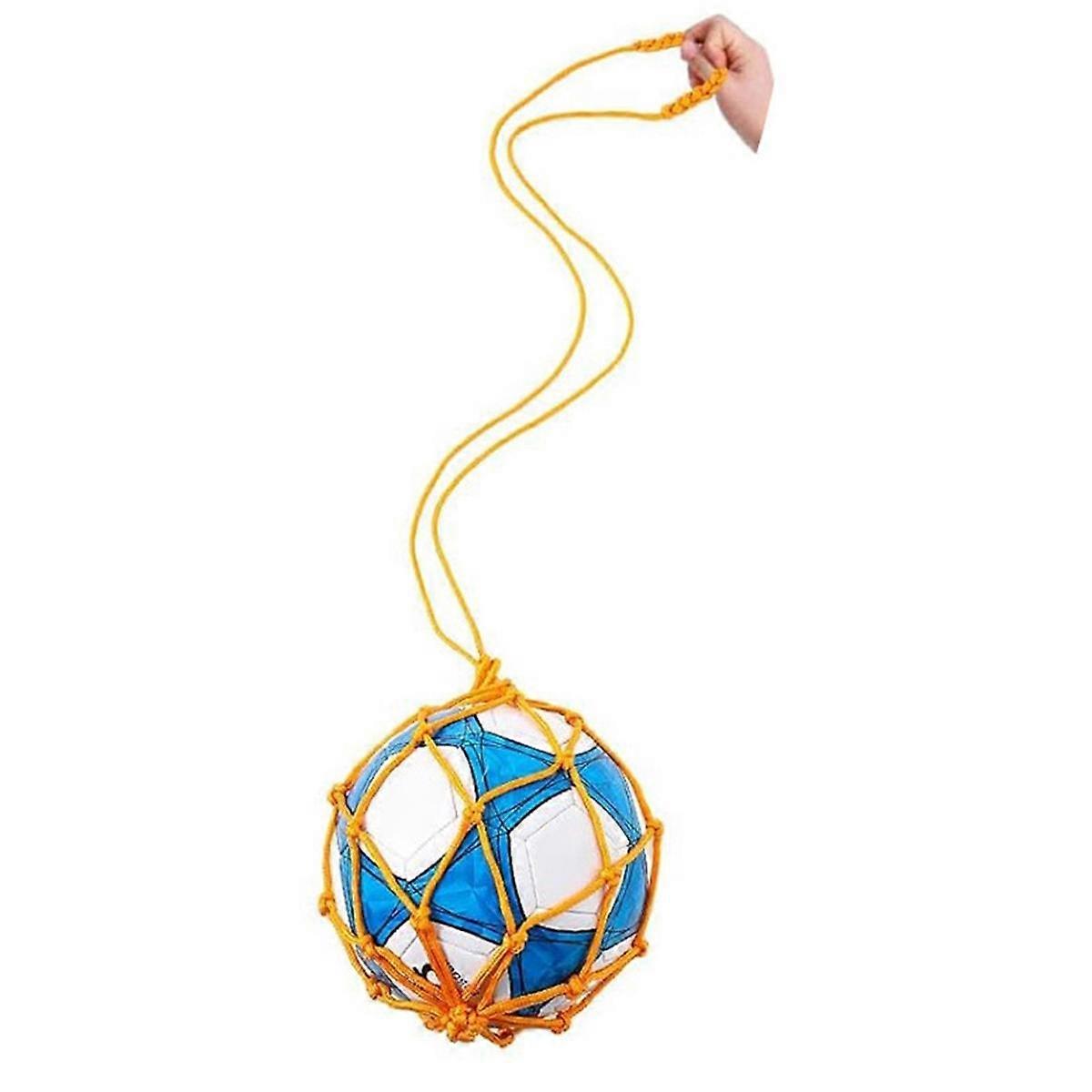 Yellow Football Ball Net Bag, Net Bag Football Training, Portable Ball Bag (Excluding Football)