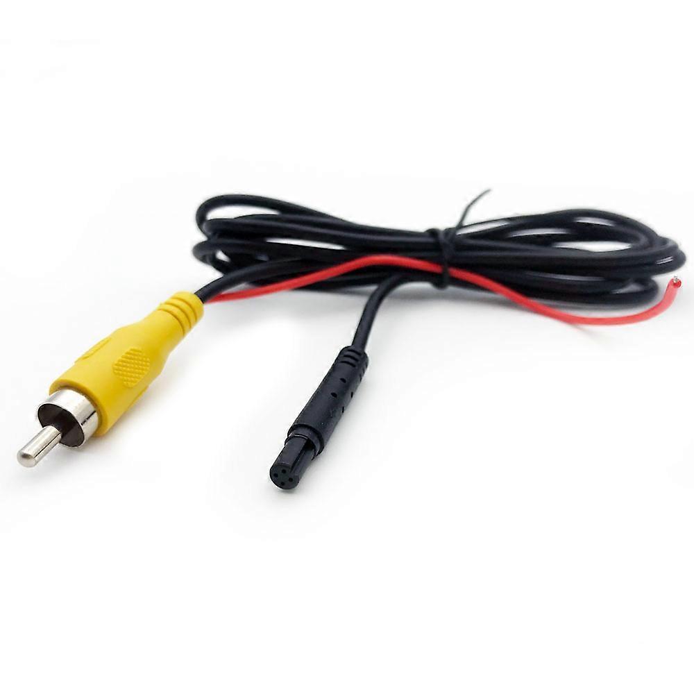 كابل محول كاميرا السيارة 4P 4-pin واجهة RCA ذكر تمديد كابل 1.5 متر