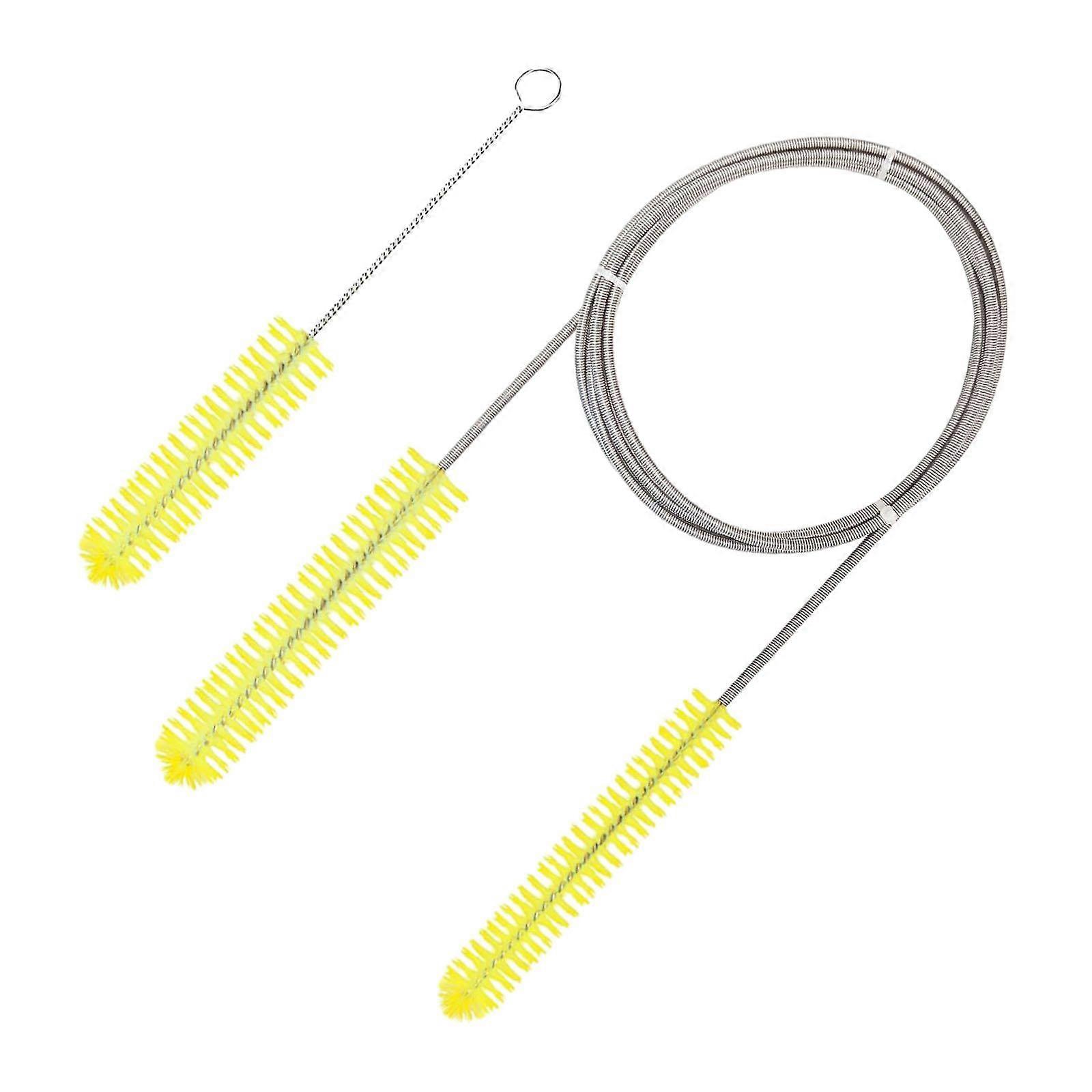 Tube Cleaning Brush Set Double Ended Brush for Water Tank Glasses Water Pump white