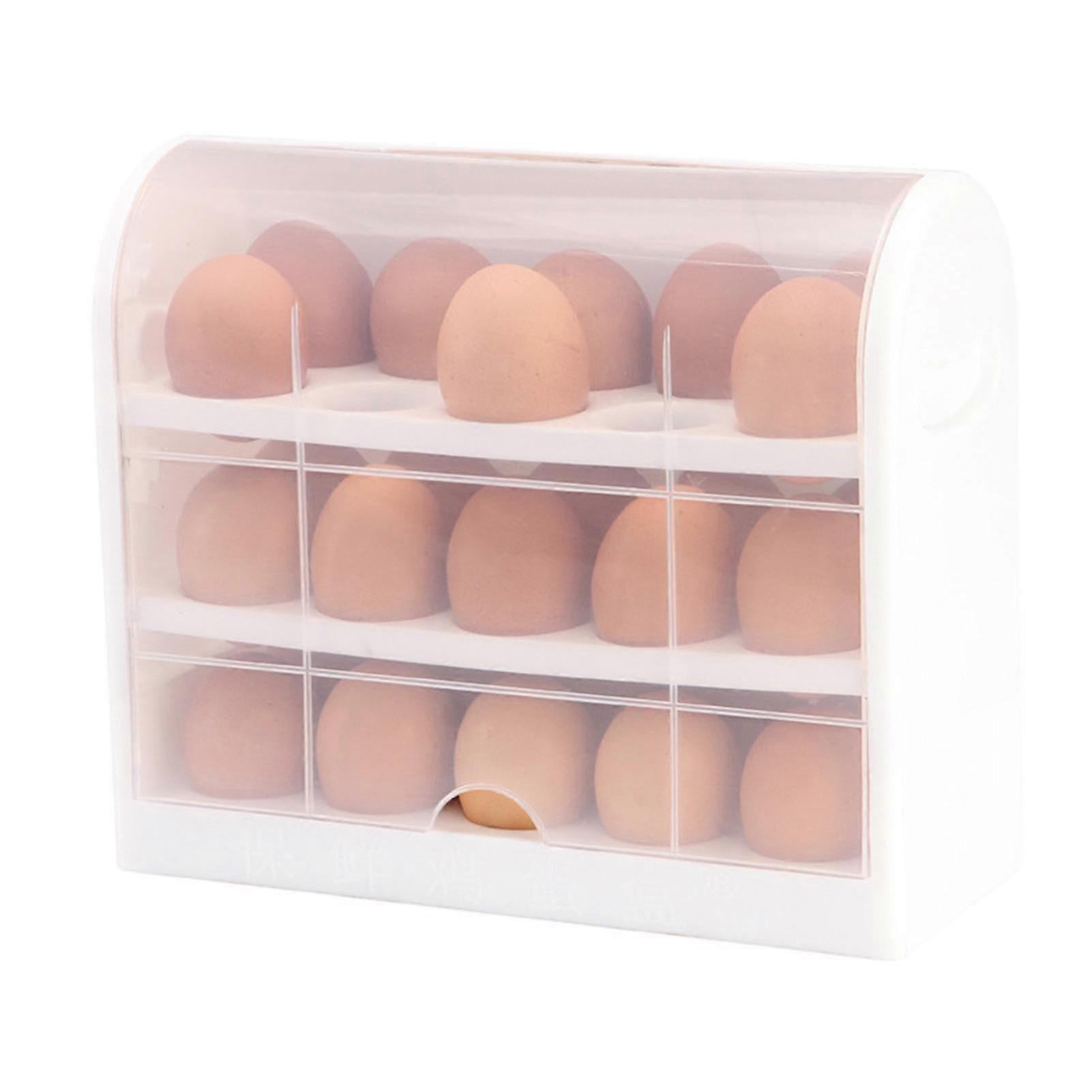 Home Plastic Egg Storage Box Easy To Use Egg Container Storing 30 Eggs In One Box
