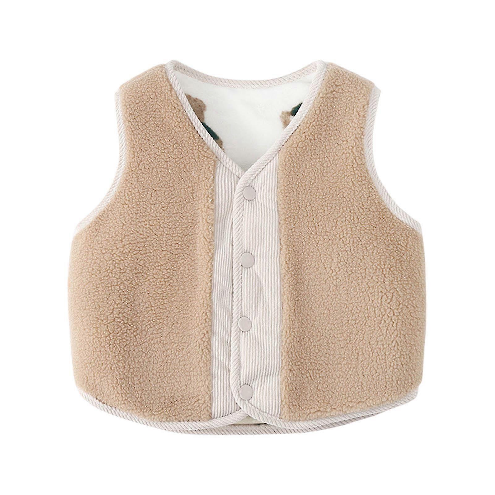Kinder flauschige Weste doppelseitiger Stil Weste Mode alle abgestimmte Winterweste Jacke