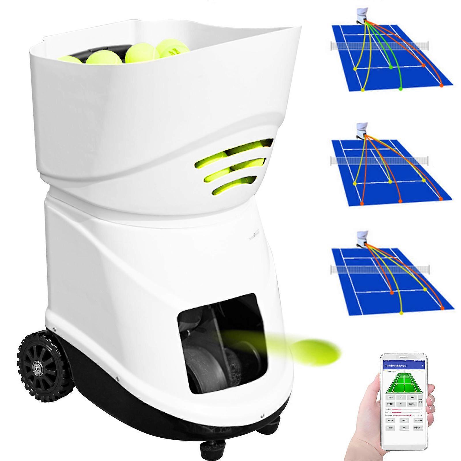 Tennis Balls Machine 150 Balls Tennis Serving Machine Intelligent APP Control